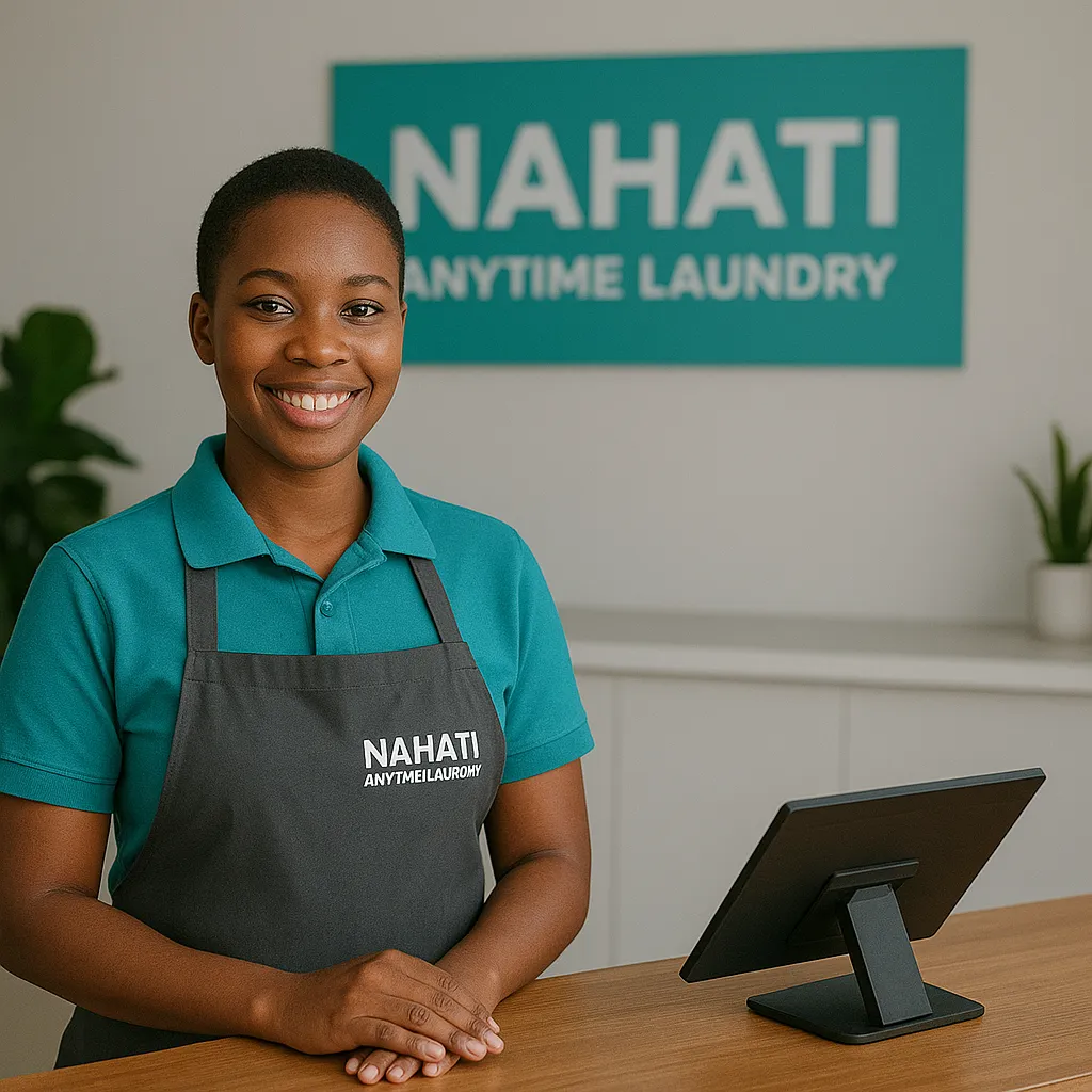 Nahati staff at the reception desk